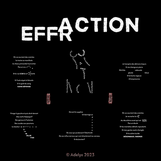 Texte entier mis en page du poème "EffrAction"